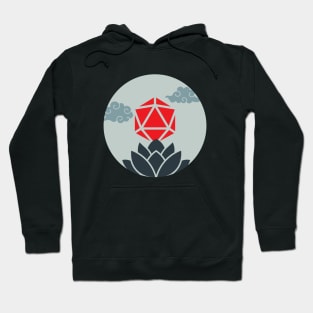 Lotus D20 Dice Sun RPG Landscape Hoodie